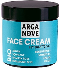 Натуральний крем для обличчя інтенсивний зволожувальний з гіалуроновою кислотою - Arganove Face Cream Hydrating — фото N1