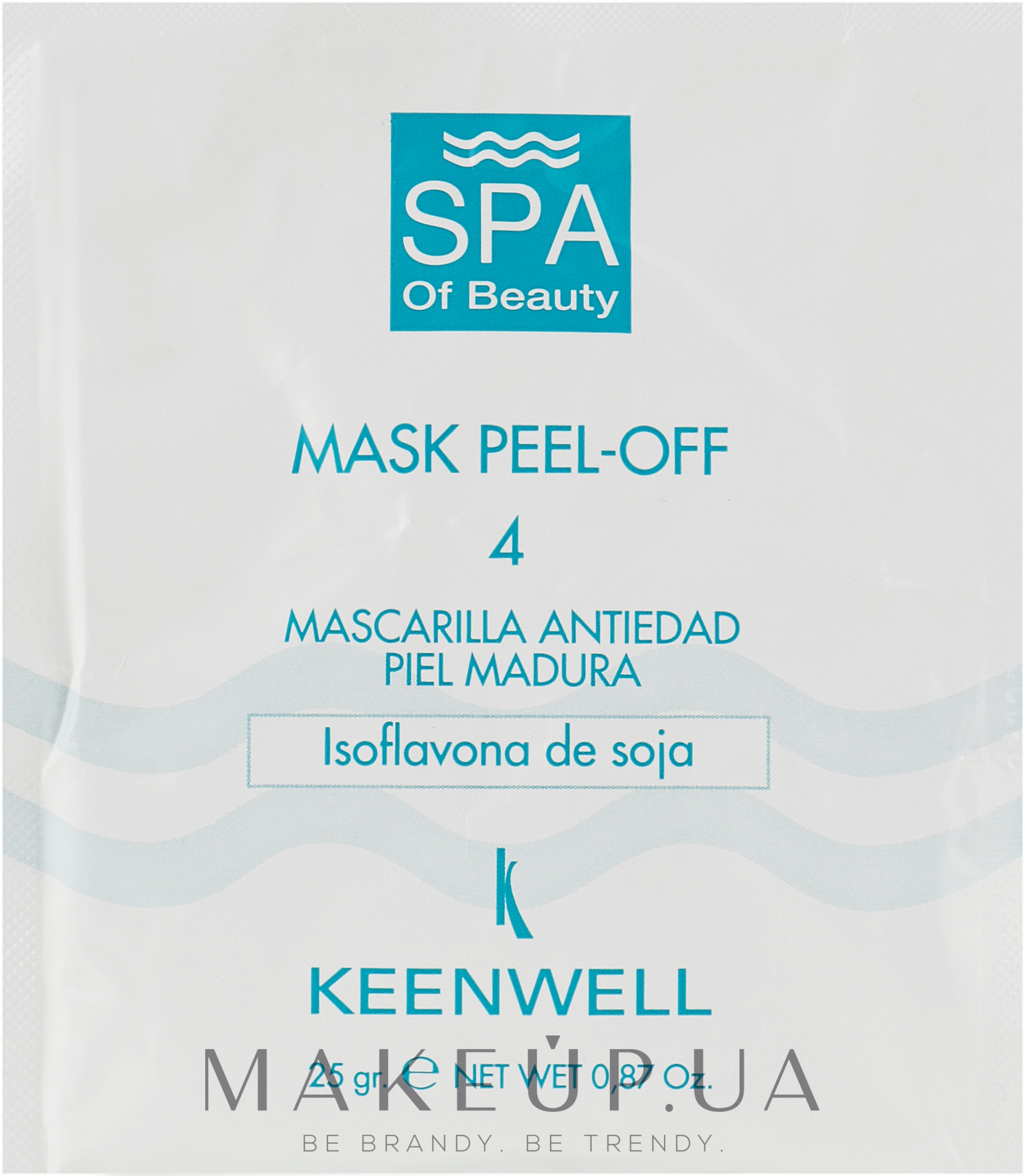 Омолаживающая альгинатная СПА-маска № 4 - Keenwell SPA of Beauty Mask Peel-Off 4 — фото 25g
