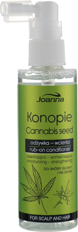 Несмываемый кондиционер с семенами конопли - Joanna Cannabis Seed Moisturizing-Strengthening Rub-on Conditioner — фото N1