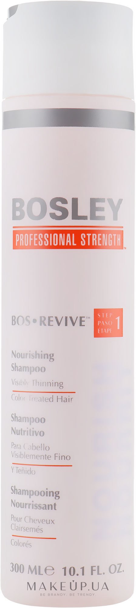 Живильний шампунь для тонкого фарбованого волосся - Bosley Bos Revive Shampoo — фото 300ml