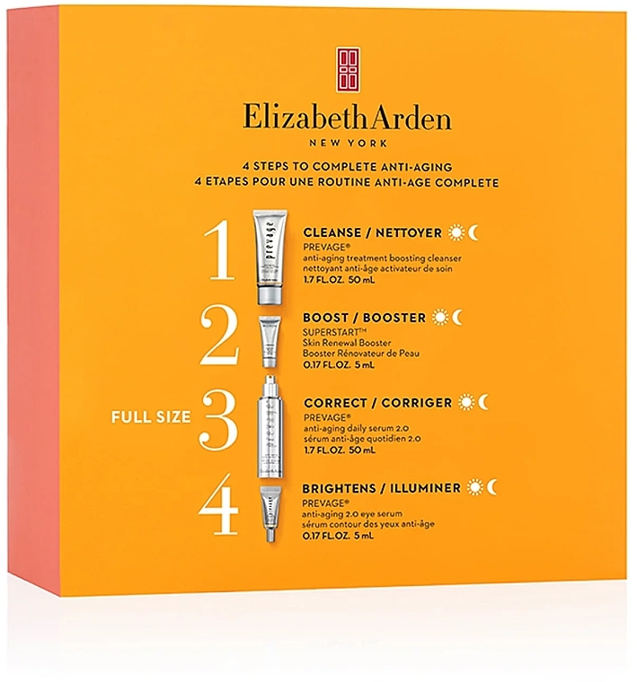 Набор, 4 продукта - Elizabeth Arden Prevage Turn Back Time 4-Piece Gift Set — фото N2