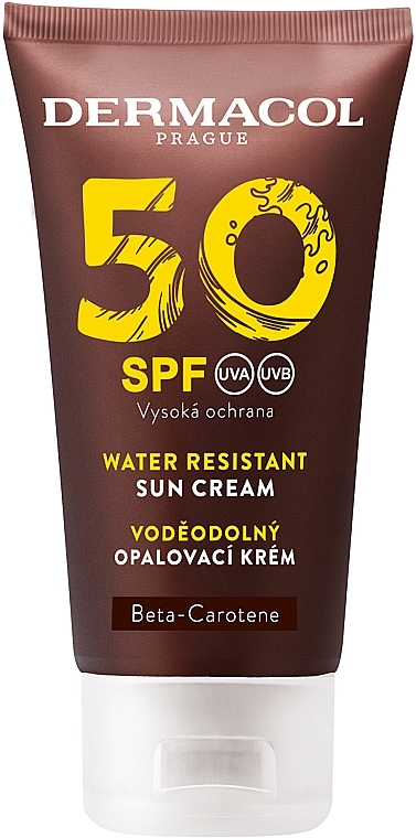 Водостойкий смягчающий солнцезащитный крем - Dermacol Water Resistant Sun Cream SPF 50 — фото N1