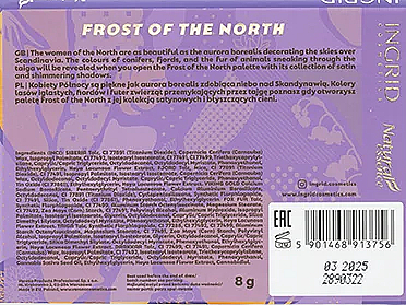 Палетка теней для век - Ingrid Cosmetics Natural Essence Frost Of The North Eyeshadow Palette — фото N3