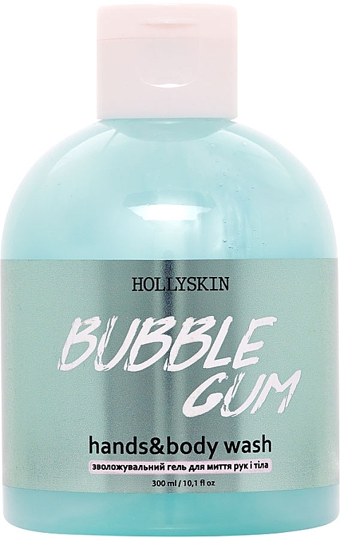 Увлажняющий гель для рук и тела - Hollyskin Bubble Gum Hands & Body Wash