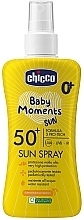 Духи, Парфюмерия, косметика Молочко-спрей солнцезащитный SPF 50+ - Chicco Baby Moments SUN 