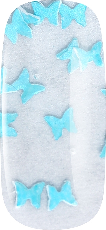 Топ для гель-лака, 15 мл - Silver Fox Butterfly Blue Clear — фото N2