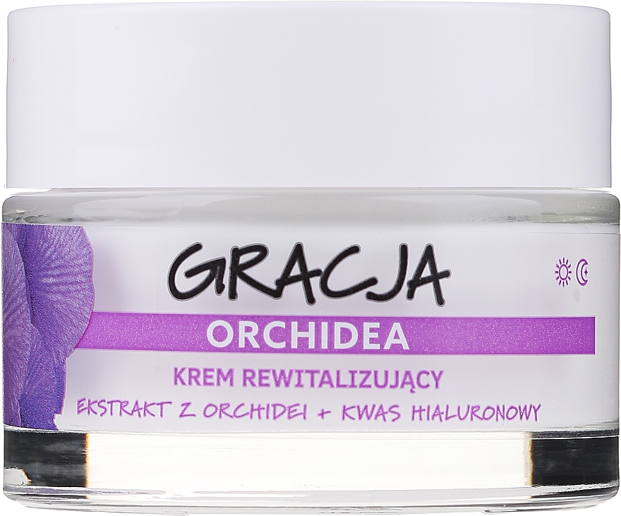 Ревіталізуючий крем проти зморшок з екстрактом орхідеї і гіалуроновою кислотою - Miraculum Gracja Orchid Revitalizing Anti-Wrinkle Day/Night Cream