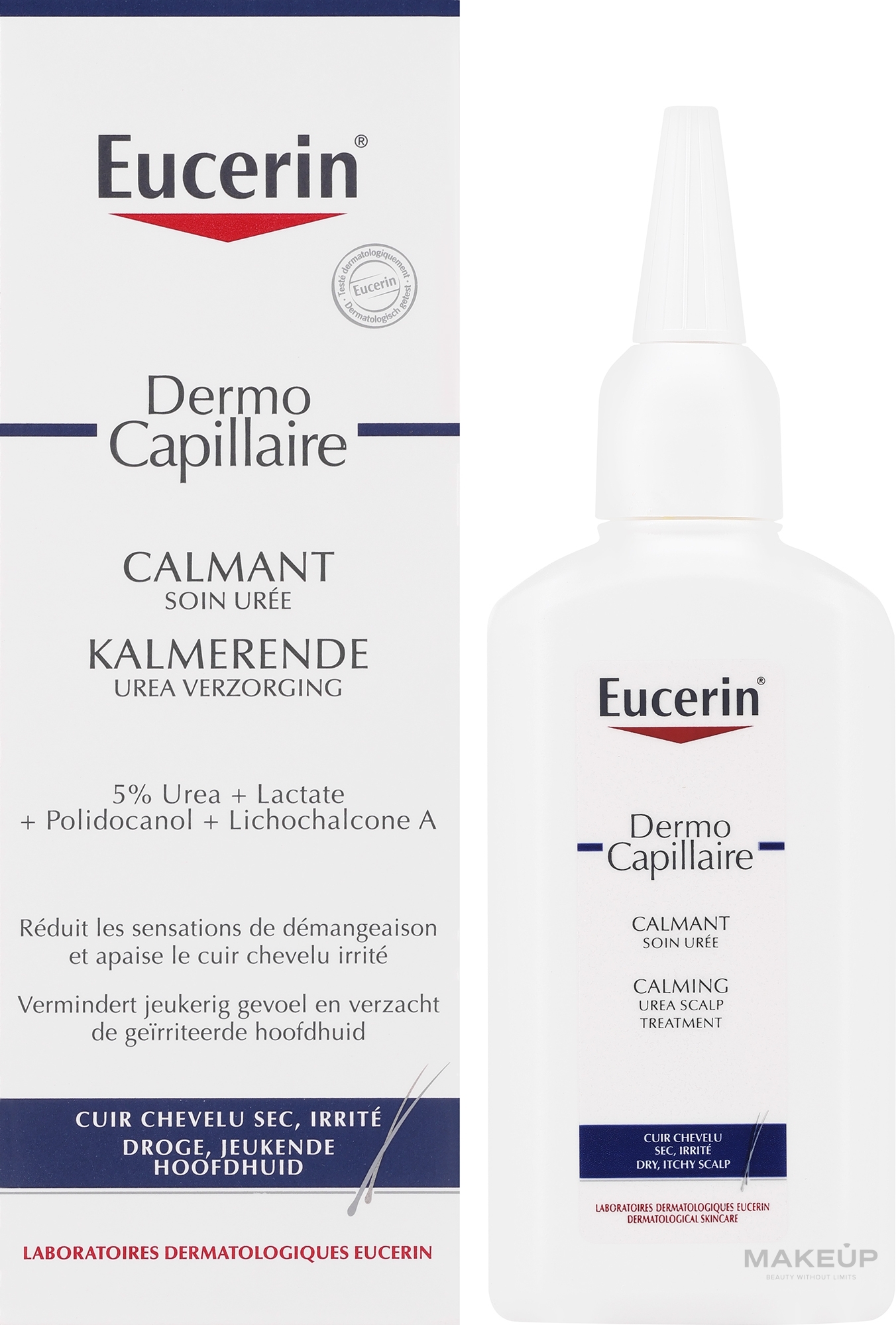 Концентрат для сухой и раздраженной кожи головы - Eucerin DermoCapillaire Calming Urea — фото 100ml