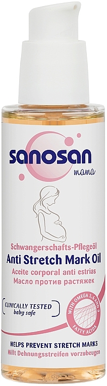 УЦІНКА Олія від розтяжок для вагітних - Sanosan Mama Anti-Stretch Mark Oil * — фото N4