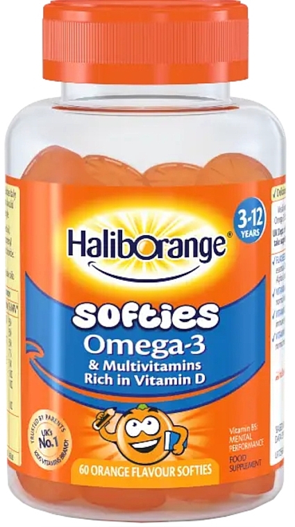 Мультивитамины для детей с Омегой-3 - Haliborange Kids Omega-3 & Multivitamin Rich In Vitamin D — фото N1