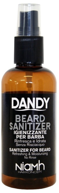 Дезінфікувальний спрей для бороди та вусів - Niamh Hairconcept Dandy Beard Sanitizer Refreshing & Moisturizing — фото N1