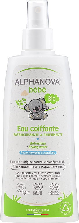 Дитячий спрей для волосся, потрійна дія - Alphanova Bebe Eau Coiffante
