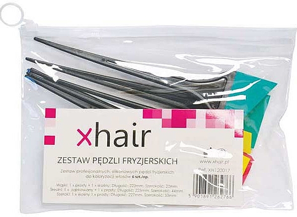 Набор кистей для покраски волос, 6 шт. - Xhair — фото N1