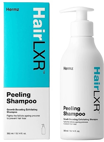 Шампунь-пілінг для глибокого очищення шкіри голови - Hermz HirLXR Peeling Shampoo — фото N1
