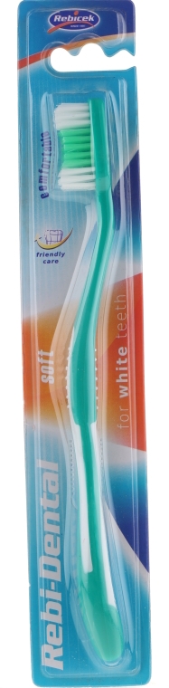 Зубная щетка "Rebi-Dental M43", мягкая, бирюзовый - Mattes — фото N1