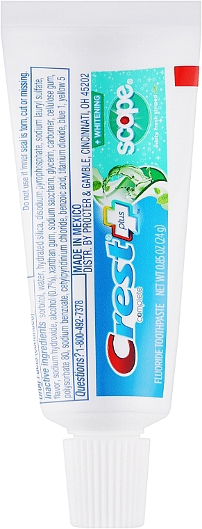 Відбілювальна зубна паста  - Crest Complete Multi-Benefit Whitening Scope Minty Fresh Striped