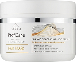 Парфумерія, косметика Маска для волосся "Глибоке відновлення та реконструкція" - Sansi ProfiCare Hair Repair & Reconstruction Hair Mask