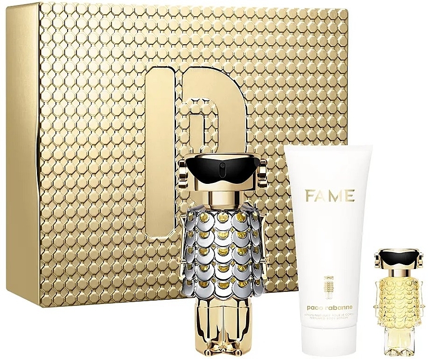 Paco Rabanne Fame - Набор (edp/80ml + b/lot/100ml + edp/mini/4ml) — фото N1