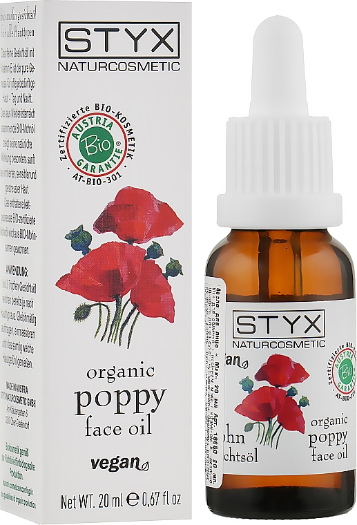 Олія для обличчя "Мак" - Styx Naturcosmetic Mohn Poppy Face Oil — фото N2