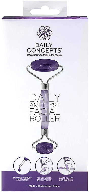 Роллер для массажа лица, аметист - Daily Concepts Daily Amethyst Facial Roller — фото N3