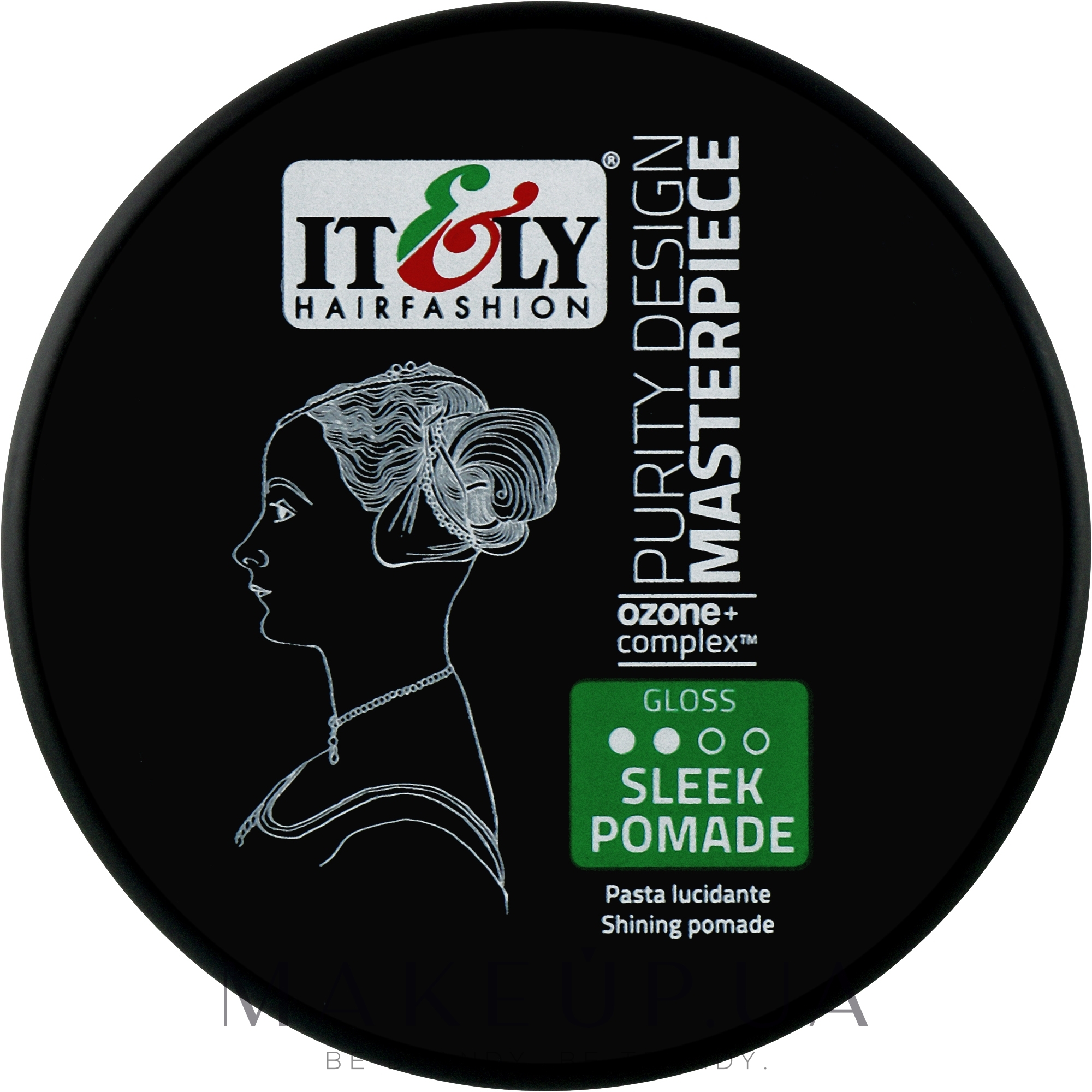 Паста для блеска волос средней фиксации - Itely Hairfashion Design Masterpiece Sleek Pomade — фото 100ml