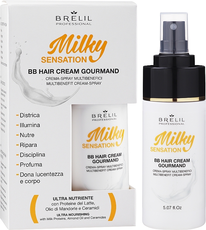 Крем-спрей для волосся - Brelil Milky Sensation BB Hair Cream Gourmand — фото N3