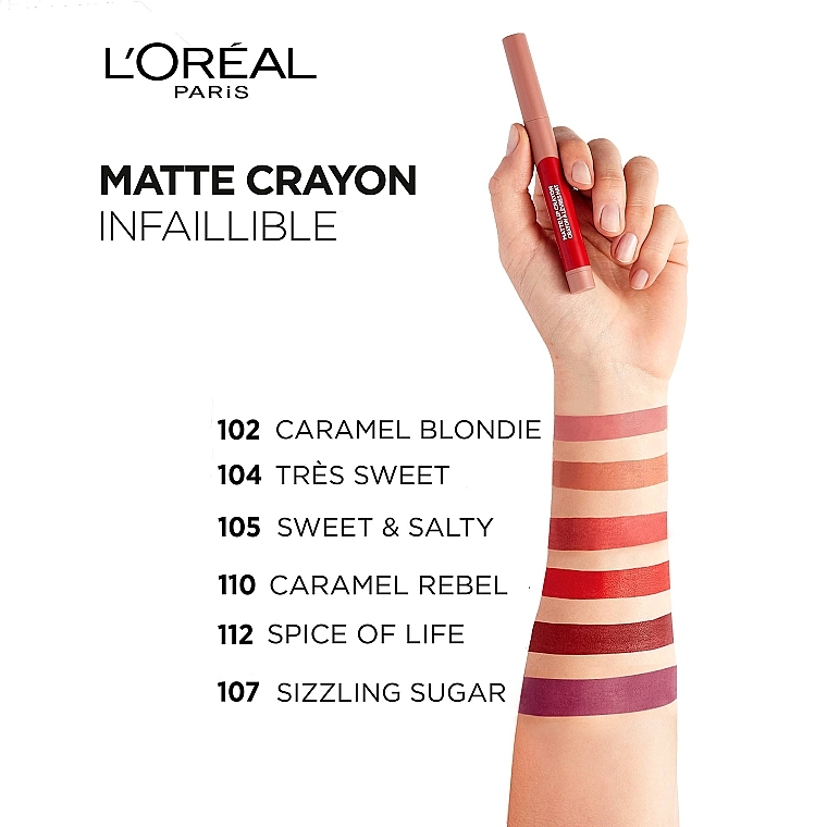 Матова помада-олівець для губ - L'Oreal Paris Matte Lip Crayon — фото N4