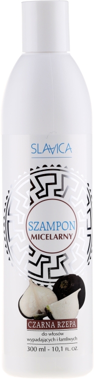 Міцелярний шампунь від випадіння волосся "Чорна ріпа" - Slavica Micellar Shampoo — фото N1
