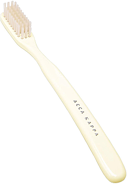 Зубная щетка - Acca Kappa Vintage Collection Nylon Medium Toothbrush White — фото N1