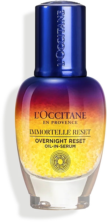 Ночной эликсир для лица "Мгновенная перезагрузка кожи" - L'Occitane Immortelle Overnight Reset Oil-In-Serum — фото N2