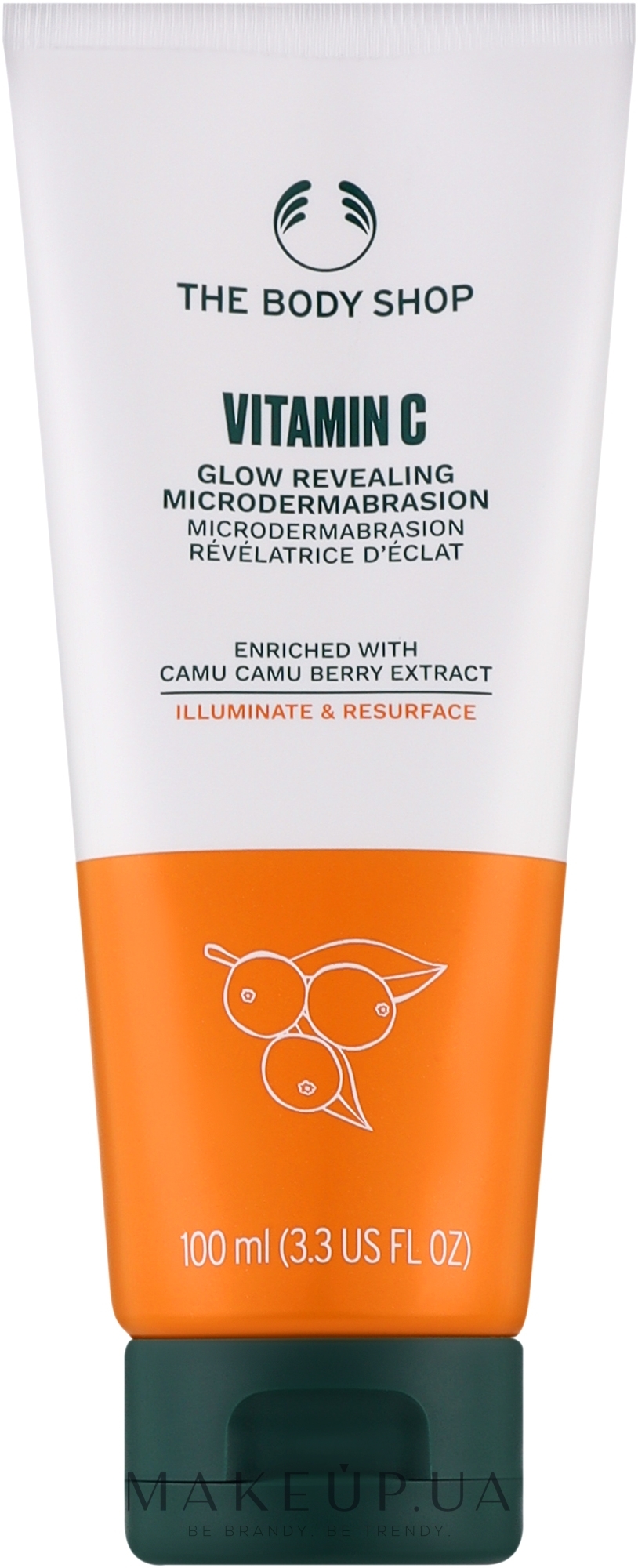 Абразивний скраб для обличчя "Вітамін С" - The Body Shop Vitamin C Glow Revealing Microdermabrasion New Pack — фото 100ml
