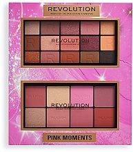 Набор, 2 продукта - Makeup Revolution Pink Moments Face & Eye Gift Set — фото N1