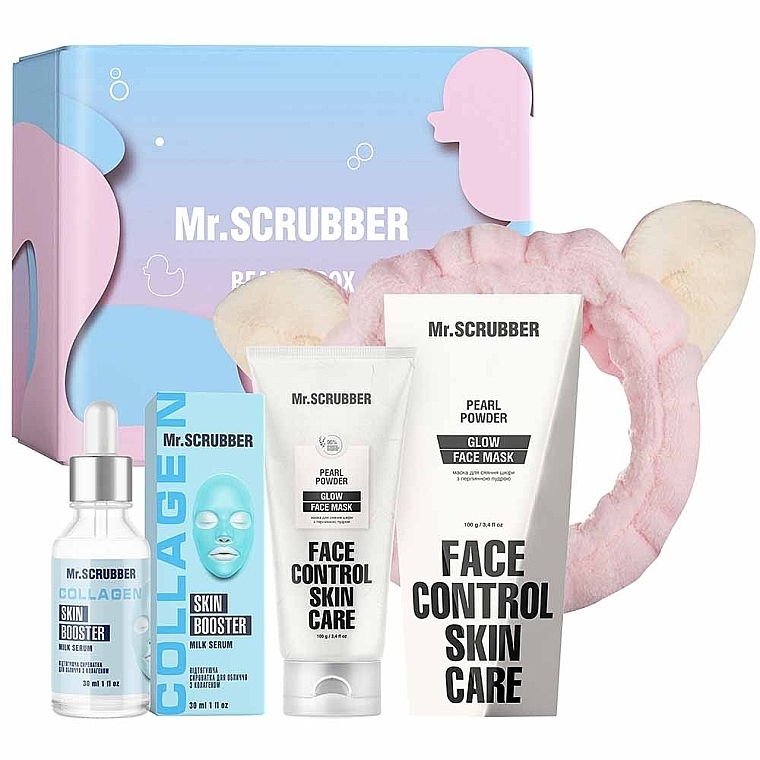 УЦІНКА Набір - Mr.Scrubber Glow & Moisture (f/mask/100g + f/ser/30ml + ass/1/pcs) * — фото N1