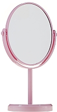 Зеркало на подставке овальное 85710, розовое - Top Choice Beauty Collection Mirror — фото N1