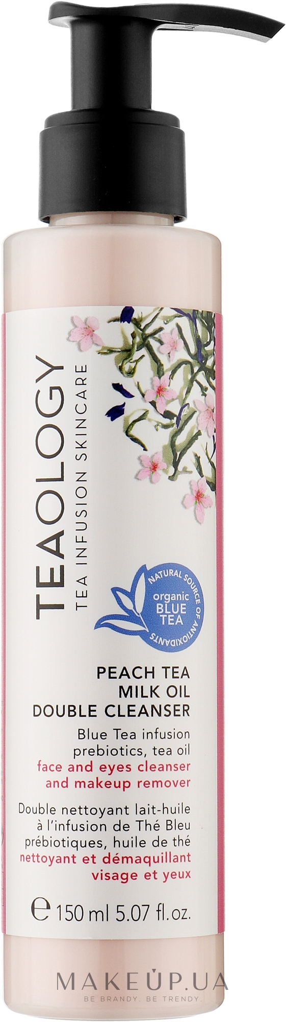 Очищающие молочко для лица - Teaology Peach Tea Double Cleanser Milk Oil — фото 150ml