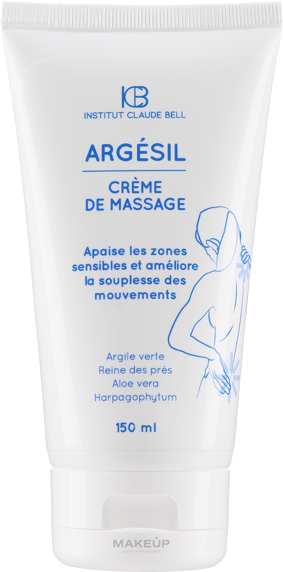 Массажный крем для тела - Institut Claude Bell Argesil Massage Body Cream — фото 150ml