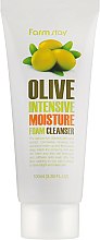 Очищувальна пінка з екстрактом оливи, зволожувальна - FarmStay Olive Intensive Moisture Form Cleanser — фото N2