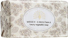 Натуральне парфумоване мило з маслом ши - The English Soap Company Merry Christmas Luxury Vegetable Soap — фото N1