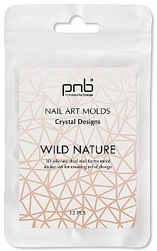 Силиконовые молды для верхних форм, кристаллы - PNB Wild Nature Nail Art Molds  — фото N1