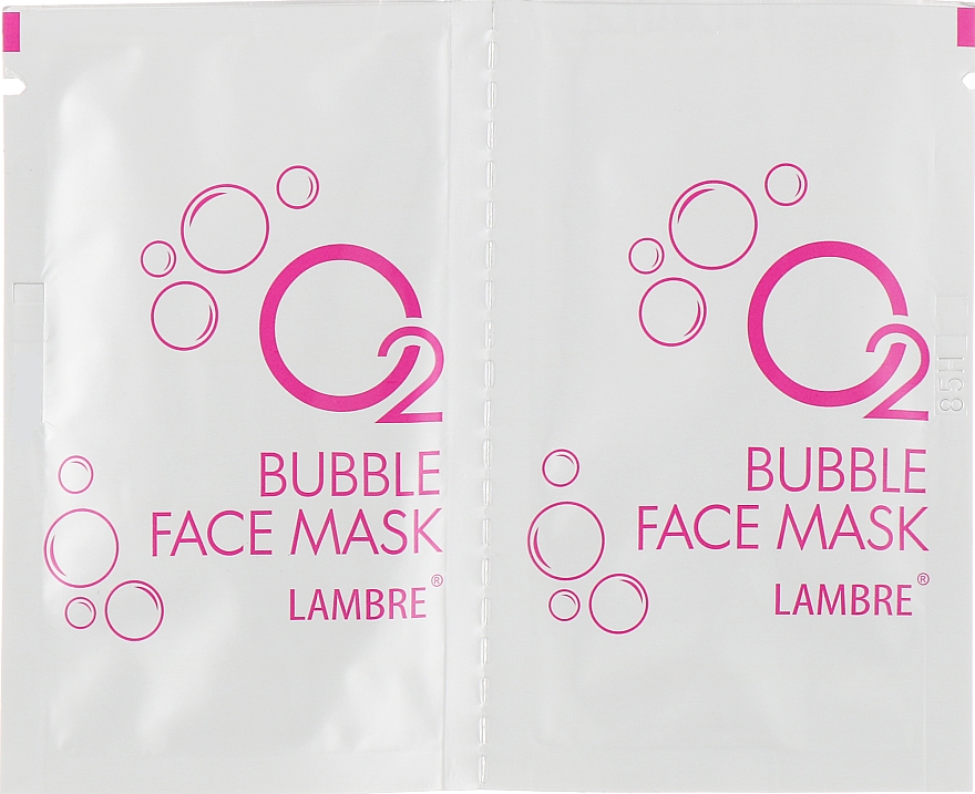 Маска для обличчя бульбашкова із сильною кисневою дією - Lambre O2 Bubble Face Mask — фото N2