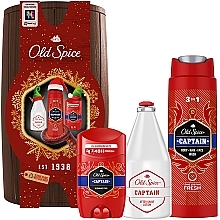 Набор - Old Spice Captain (deo/50ml + sh/gel/250ml + ash/lot/100ml + bag) — фото N1