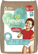 Підгузки-трусики Harmonie Nappy Pants, розмір 6, 15+ кг, 19 шт. - Pampers — фото N2