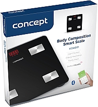 Діагностичні ваги VO4001, чорні - Concept Body Composition Smart Scale — фото N4