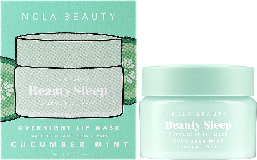 Ночная маска для губ - NCLA Beauty Beauty Sleep Overnight Lip Mask Cucumber Mint — фото N2
