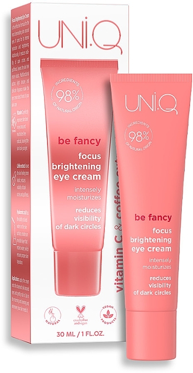 Крем для повік - UNI.Q be Fancy Focus Brightening Eye Cream — фото N2