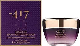Крем ночной для восстановления кожи лица - -417 Radiant See Immediate Miracle Beauty Sleeping Cream — фото N2