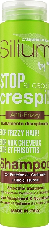 Шампунь для волосся - Silium Anti-Frizz Hair Cashmere Proteins & Tsubaki Oil Shampoo