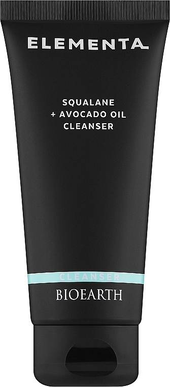 Крем-емульсія для очищення обличчя - Bioearth Elementa Squalane + Avocado Oil Cleanser
