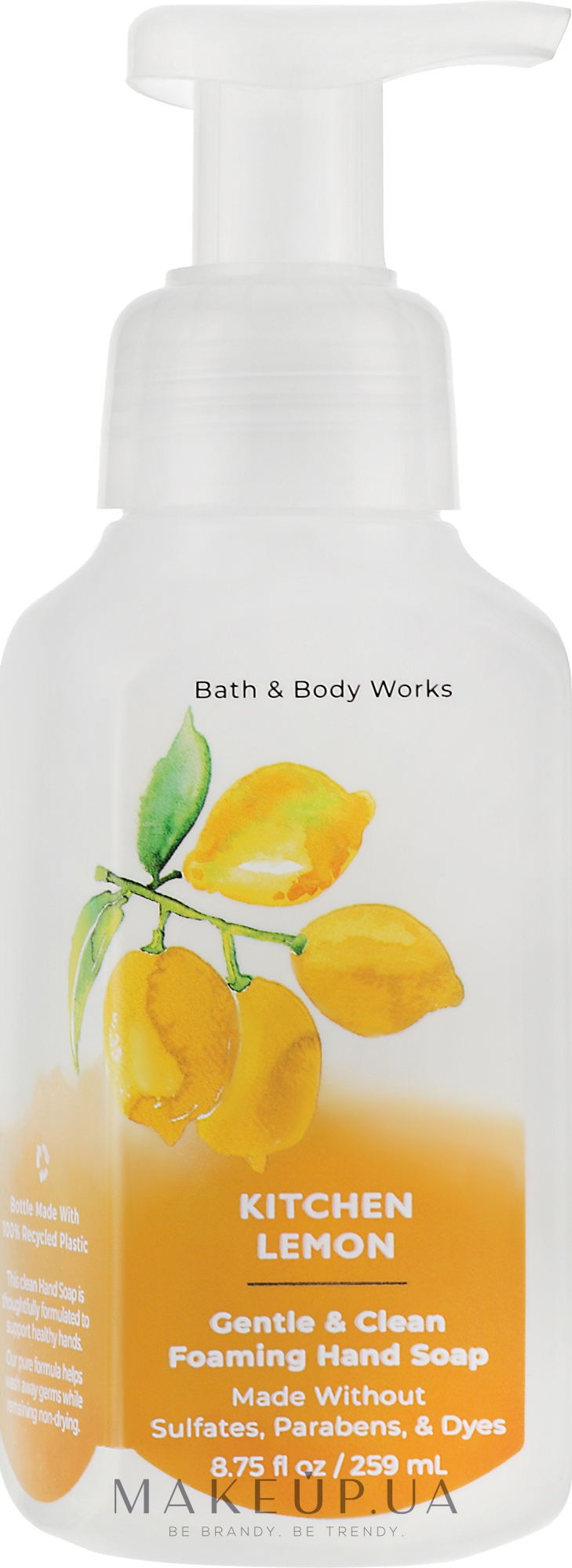 Мило-піна для рук "Kitchen Lemon" - Bath and Body Works Kitchen Lemon Gentle Foaming Hand Soap — фото 259ml