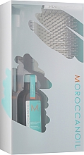 Духи, Парфюмерия, косметика Набор для ухода за тонкими волосами - Moroccanoil (h/oil/100ml + brush)